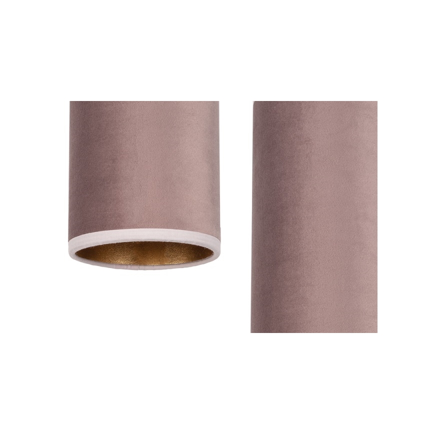 Luster na sajli AVALO 3xE27/60W/230V pauk ružičasta/bakrena