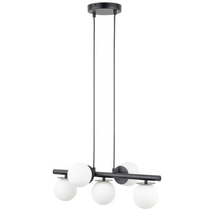 Luster na sajli AVOLA 5xG9/12W/230V crna