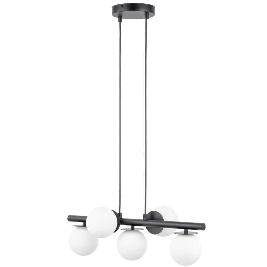 Luster na sajli AVOLA 5xG9/12W/230V crna
