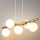 Luster na sajli AVOLA 5xG9/12W/230V zlatna