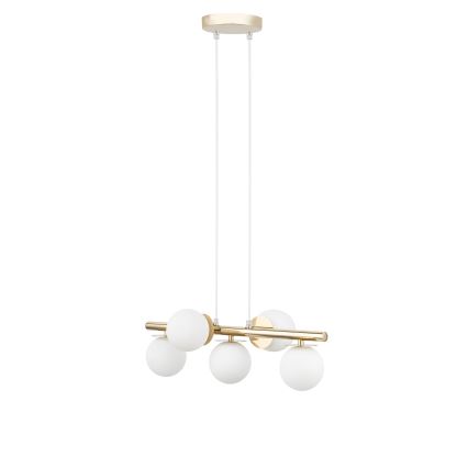Luster na sajli AVOLA 5xG9/12W/230V zlatna