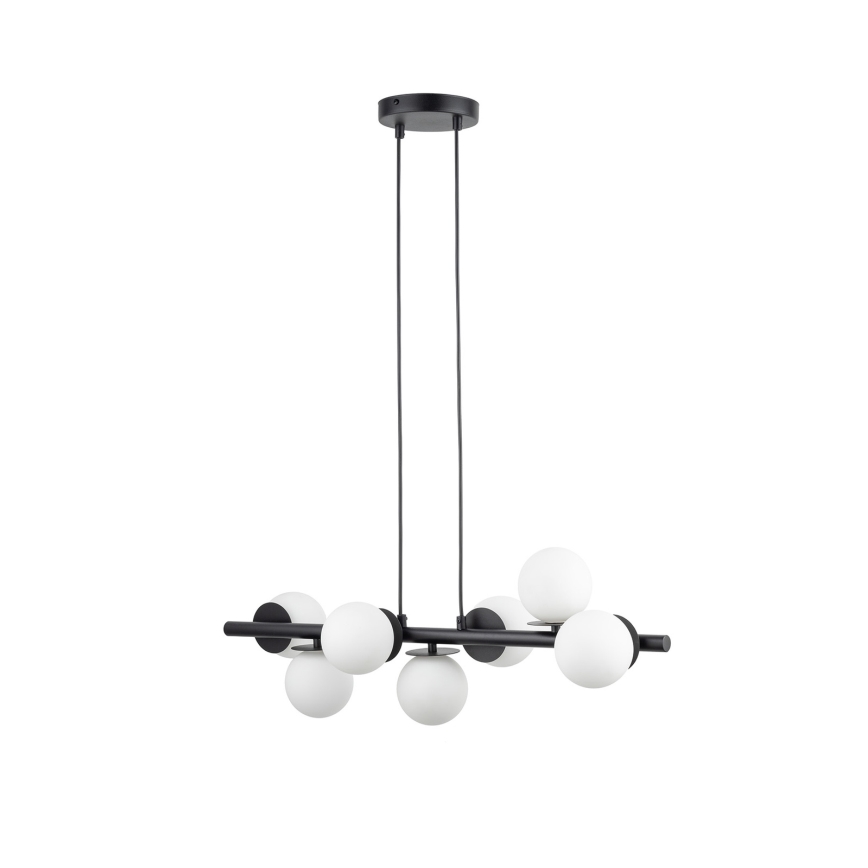 Luster na sajli AVOLA 7xG9/12W/230V crna