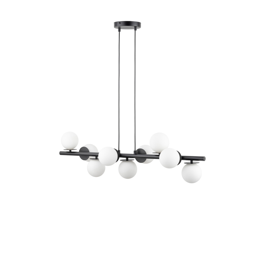 Luster na sajli AVOLA 9xG9/12W/230V crna