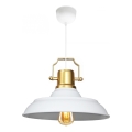 Luster na sajli AYD 1xE27/40W/230V bijela/zlatna