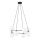 Luster na sajli AZURA 8xE14/10W/230V crna/bijela