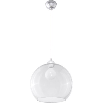 Luster na sajli BALL 1xE27/15W/230V, Ø 30 cm, proziran