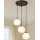 Luster na sajli BALLISTIC 3xE27/40W/230V crna