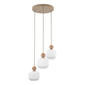 Luster na sajli BALLO 3xE14/10W/230V bež