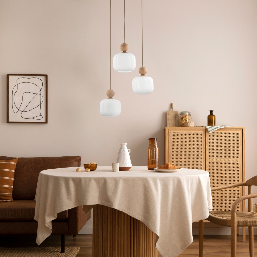 Luster na sajli BALLO 3xE14/10W/230V bež