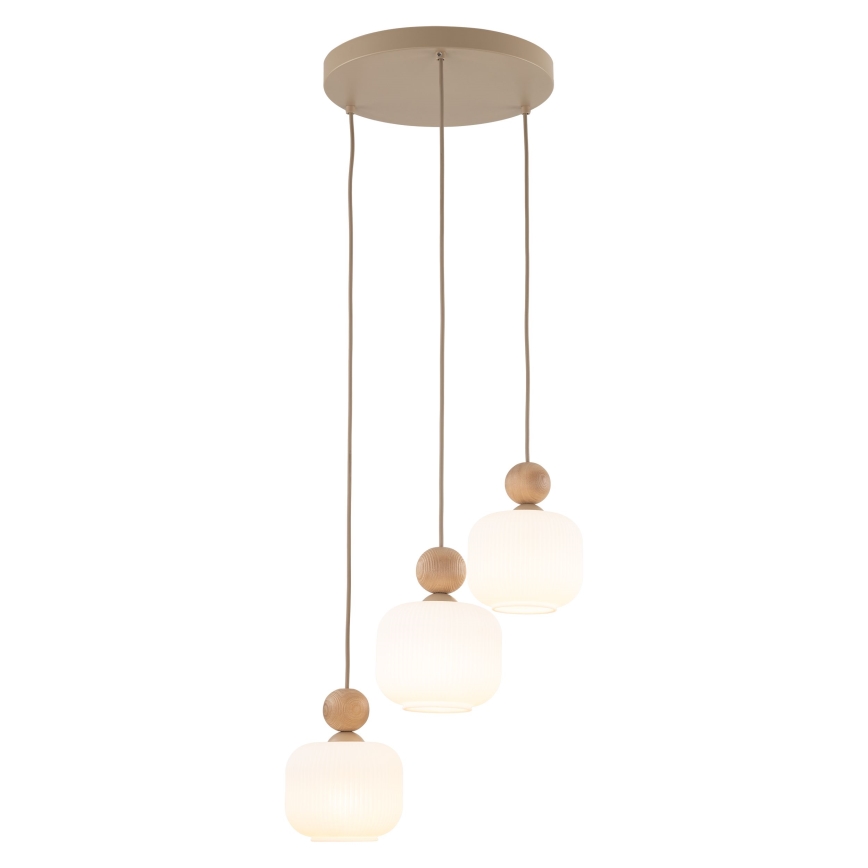 Luster na sajli BALLO 3xE14/10W/230V bež