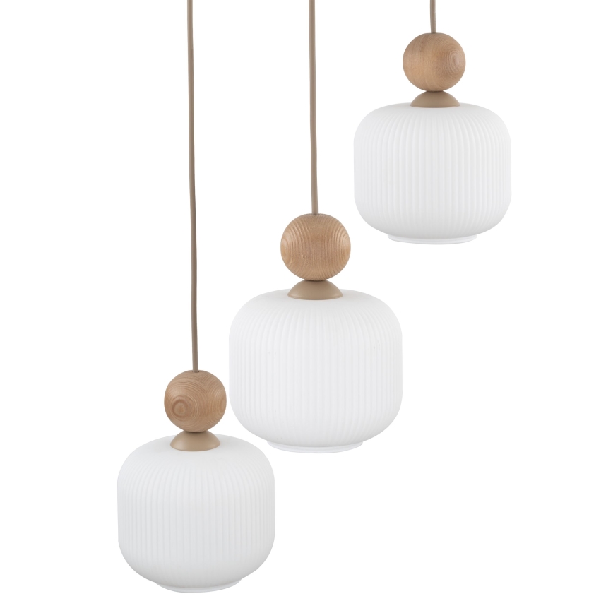 Luster na sajli BALLO 3xE14/10W/230V bež