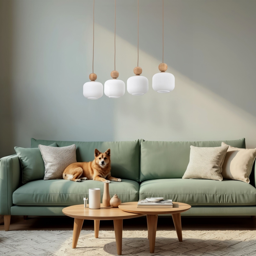 Luster na sajli BALLO 4xE14/10W/230V bež
