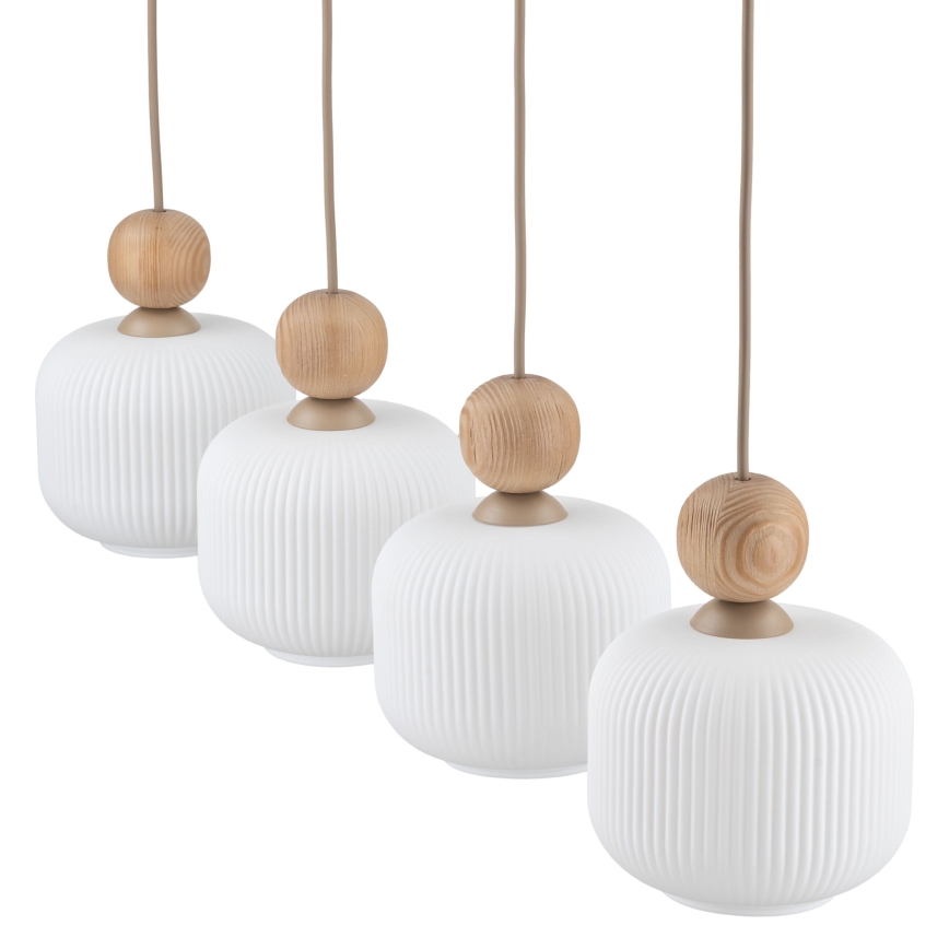 Luster na sajli BALLO 4xE14/10W/230V bež