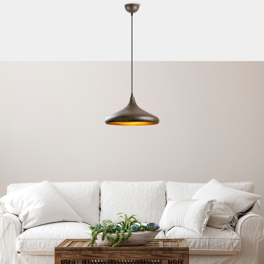 Luster na sajli BAREK 1xE27/40W/230V siva
