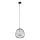 Luster na sajli BELL 1xG9/12W/230V pr. 24 cm crna/sjajni krom