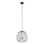 Luster na sajli BELL 1xG9/12W/230V pr. 24 cm crna/zlatna