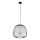 Luster na sajli BELL 1xG9/12W/230V pr. 33 cm crna/sjajni krom
