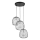 Luster na sajli BELL 3xG9/12W/230V crna/sjajni krom