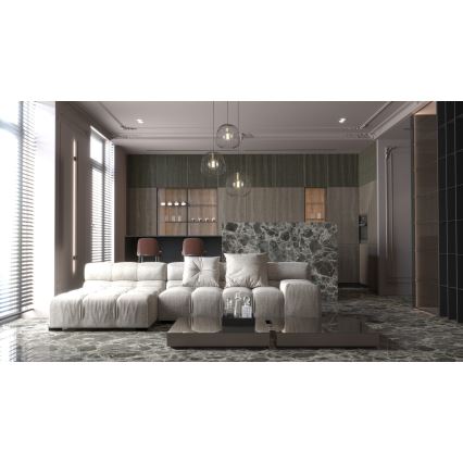 Luster na sajli BELL 3xG9/12W/230V crna/zlatna