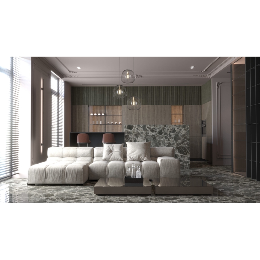 Luster na sajli BELL 3xG9/12W/230V crna/zlatna