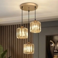 Luster na sajli BELLA 3xE27/40W/230V zlatni