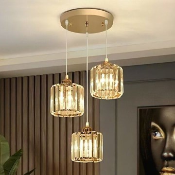 Luster na sajli BELLA 3xE27/40W/230V zlatni