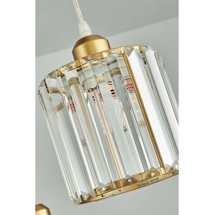 Luster na sajli BELLA 3xE27/40W/230V zlatni