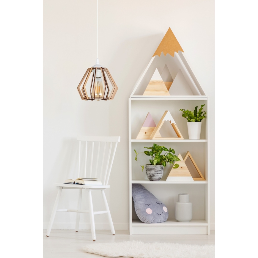 Luster na sajli BERGO 1xE27/60W/230V bijela