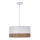 Luster na sajli BIANCO 1xE27/40W/230V bijela/smeđa