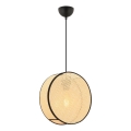Luster na sajli BIG DRUM 1xE27/60W/230V bež/crna