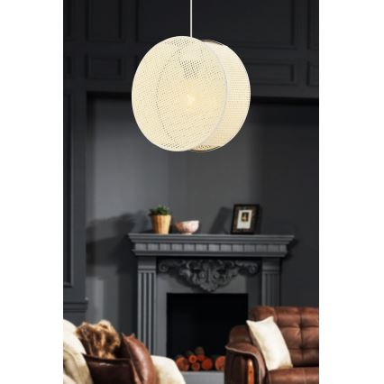 Luster na sajli BIG DRUM 1xE27/60W/230V krem