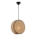 Luster na sajli BIG DRUM 1xE27/60W/230V smeđa/crna