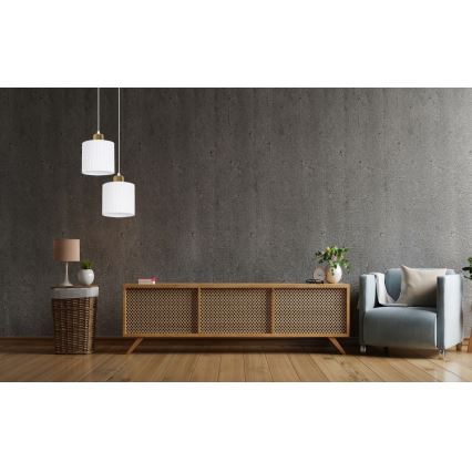 Luster na sajli BIZO 2xE27/60W/230V bijela/zlatna