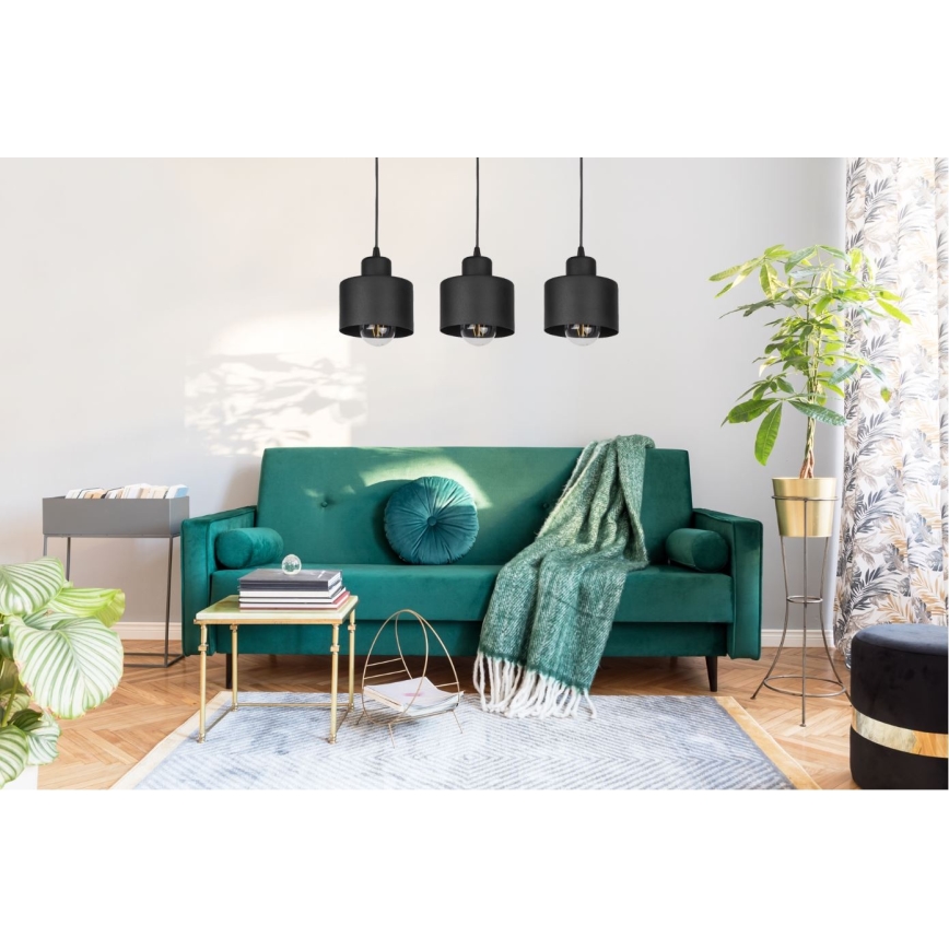 Luster na sajli BODO 3xE27/60W/230V