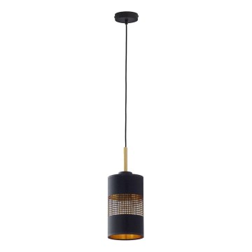 Luster na sajli BOGART 1xE27/15W/230V crna/zlatna