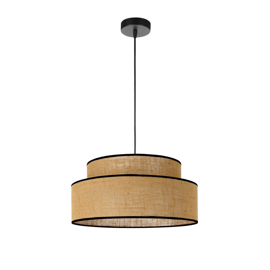 Luster na sajli BOHO 1xE27/60W/230V bež