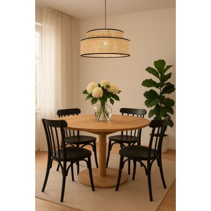 Luster na sajli BOHO 1xE27/60W/230V bež