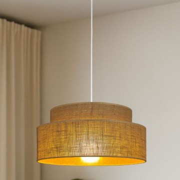 Luster na sajli BOHO 1xE27/60W/230V bež