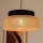 Luster na sajli BOHO 1xE27/60W/230V crna/bež