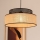 Luster na sajli BOHO 1xE27/60W/230V crna/ratan