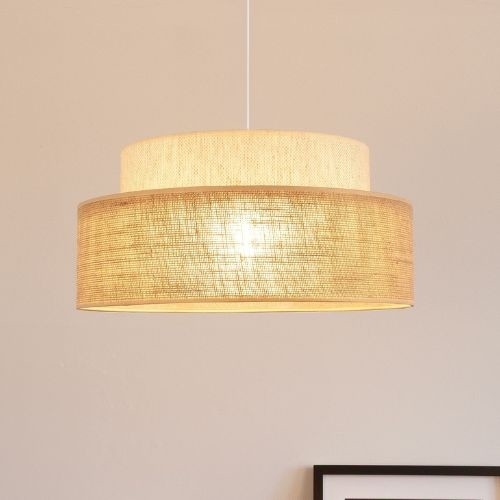 Luster na sajli BOHO 1xE27/60W/230V krem/bež