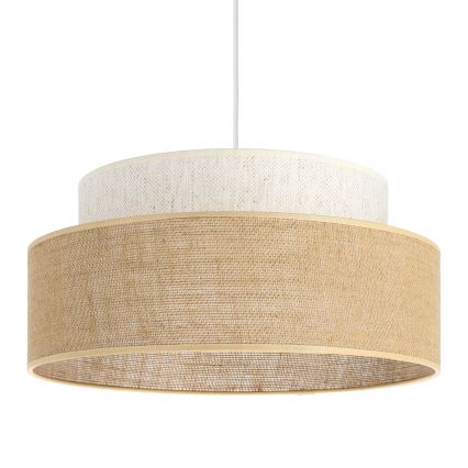 Luster na sajli BOHO 1xE27/60W/230V krem/bež