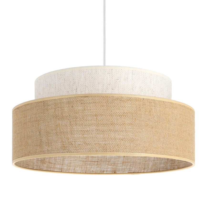 Luster na sajli BOHO 1xE27/60W/230V krem/bež