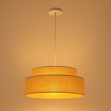 Luster na sajli BOHO 1xE27/60W/230V pr. 40 cm bež