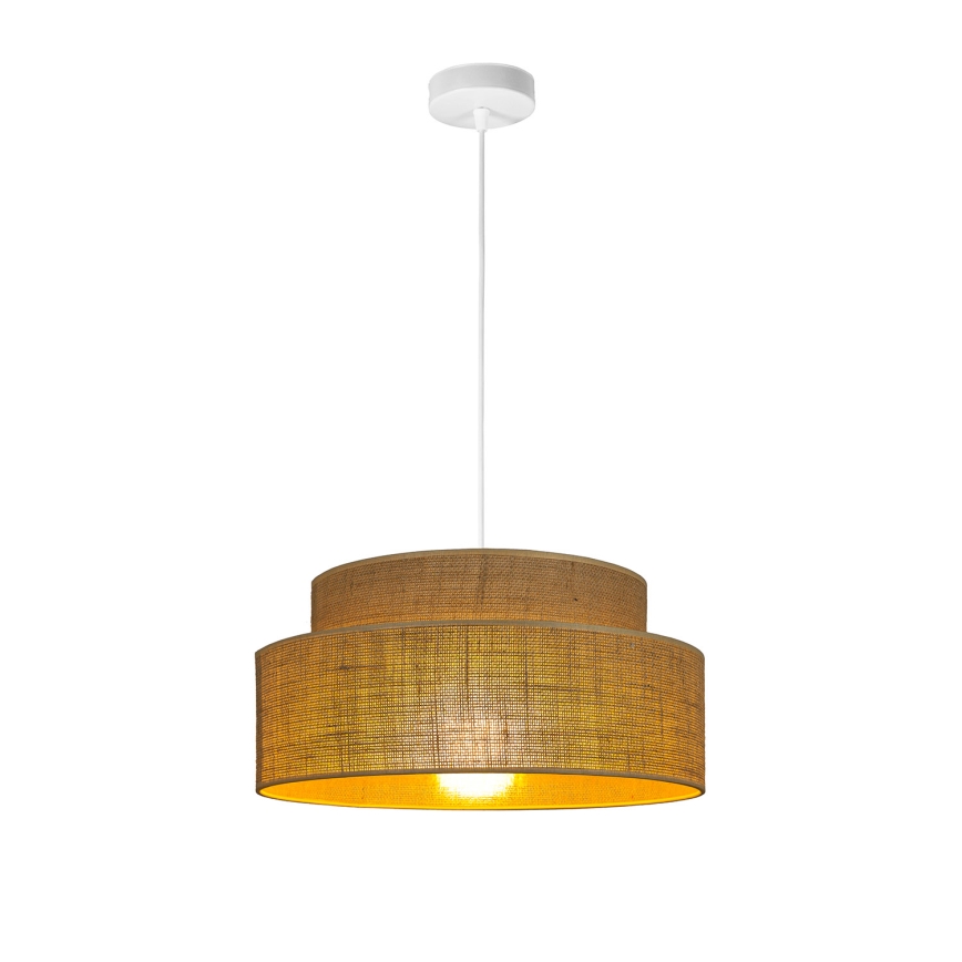 Luster na sajli BOHO 1xE27/60W/230V pr. 40 cm bež