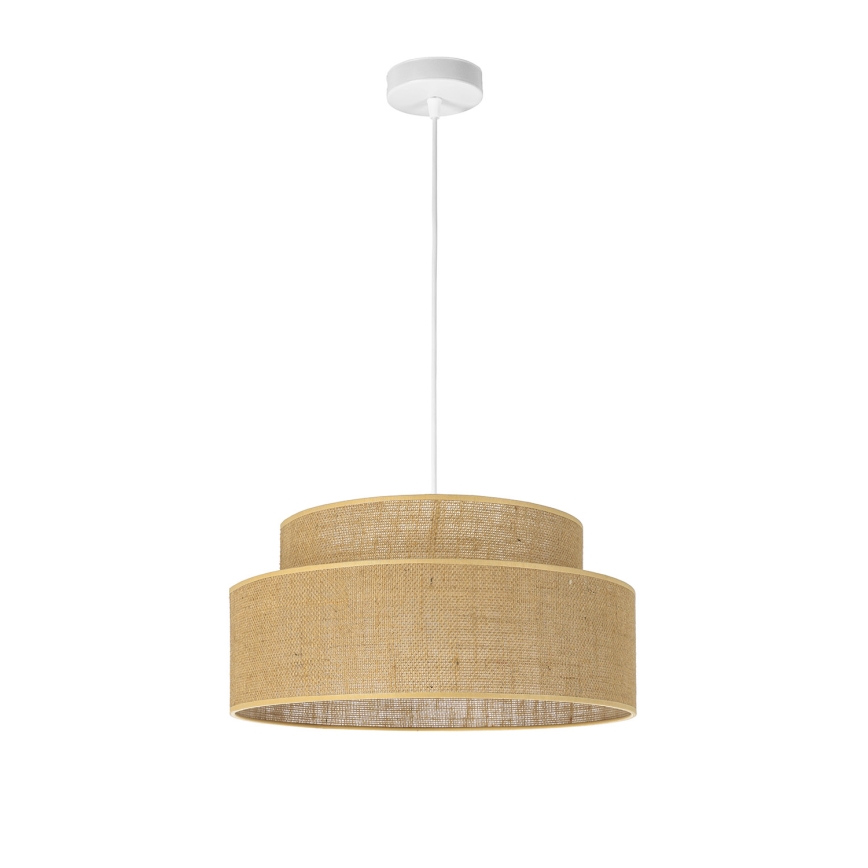 Luster na sajli BOHO 1xE27/60W/230V pr. 40 cm bež