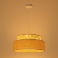Luster na sajli BOHO 1xE27/60W/230V pr. 40 cm ratan