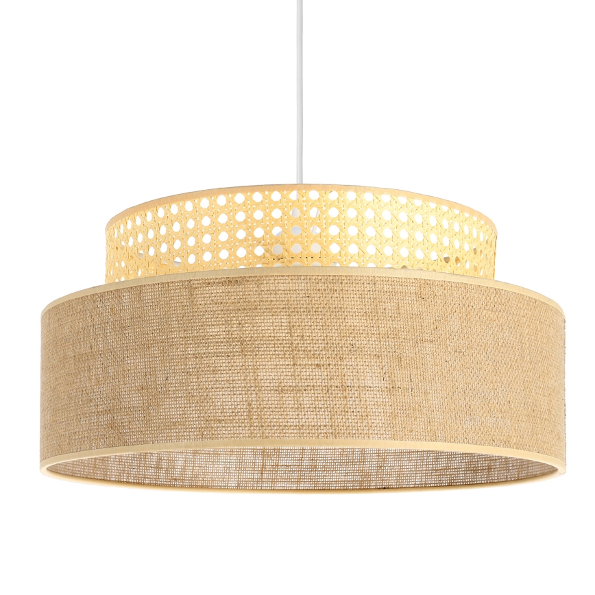 Luster na sajli BOHO 1xE27/60W/230V pr. 40 cm ratan