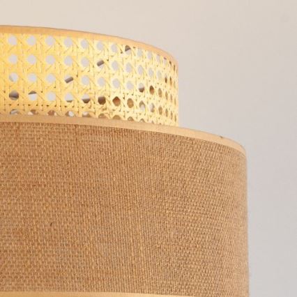 Luster na sajli BOHO 1xE27/60W/230V pr. 40 cm ratan