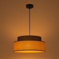 Luster na sajli BOHO 1xE27/60W/230V pr. 40 cm smeđa/bež